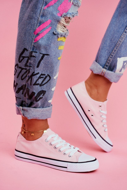 Klasikinio modelio laisvalaikio batai rožinės spalvos