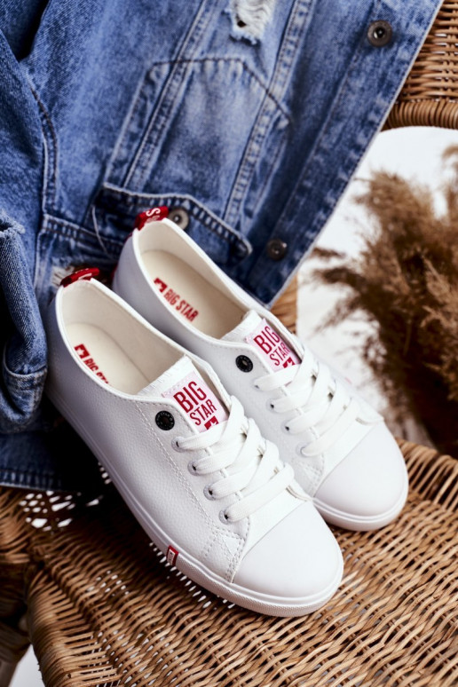 Moteriški laisvalaikio batai Big Star GG274005 Baltos-raudonos spalvos
