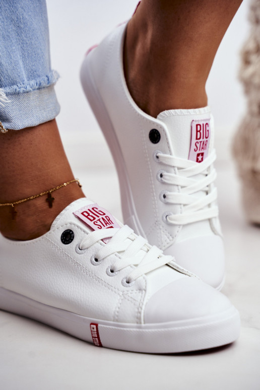Moteriški laisvalaikio batai Big Star GG274005 Baltos-raudonos spalvos