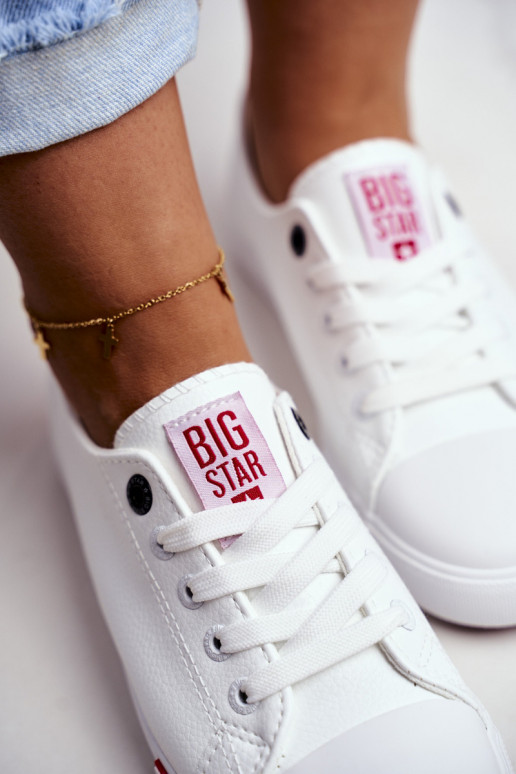 Moteriški laisvalaikio batai Big Star GG274005 Baltos-raudonos spalvos