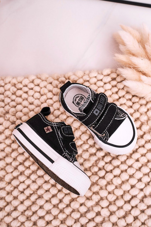 Vaikiški laisvalaikio batai su lipniais užsegimais BIG STAR HH374200 juodos spalvos