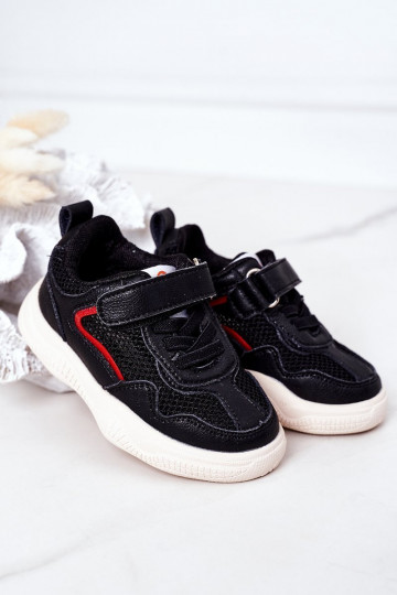 Vaikiški sportbačiai Sneakers modelio batai juodos spalvos Fun 2