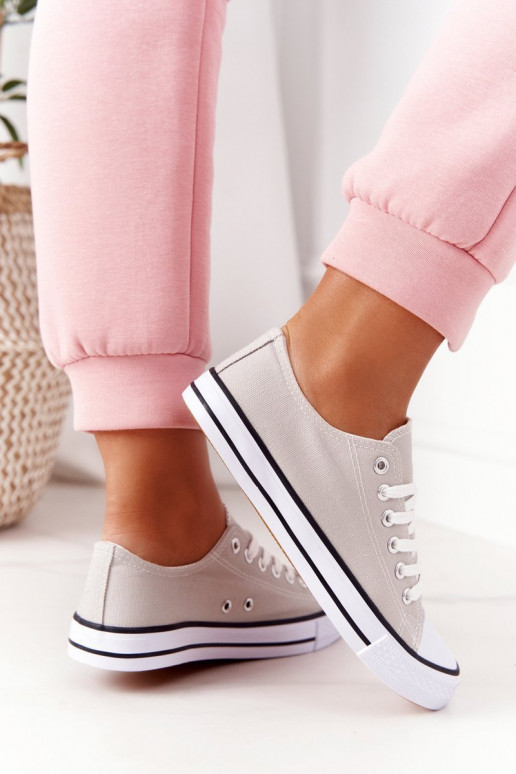 Klasikinio modelio laisvalaikio batai pilkos spalvos