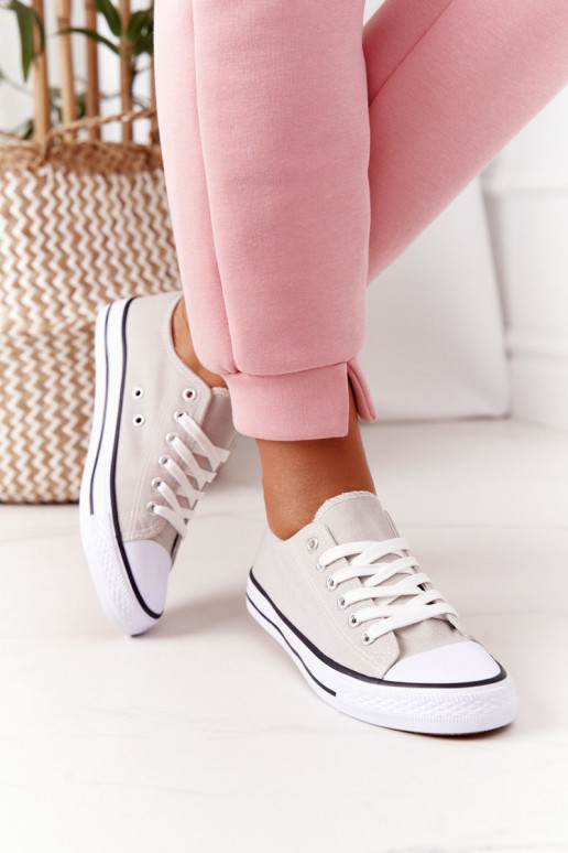 Klasikinio modelio laisvalaikio batai pilkos spalvos