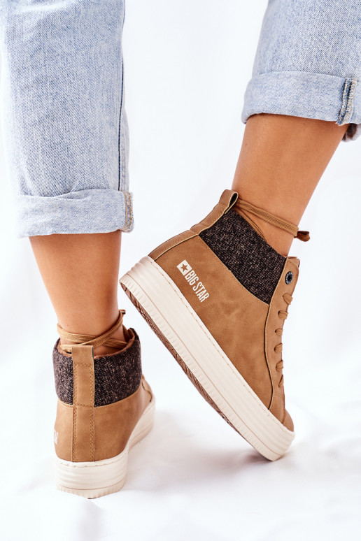 Pašiltinti laisvalaikio batai Big Star II274145 rudos spalvos Pašiltinti laisvalaikio batai Big Star II274145 rudos spalvos