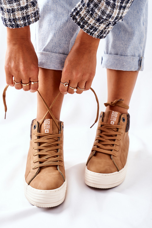 Pašiltinti laisvalaikio batai Big Star II274145 rudos spalvos Pašiltinti laisvalaikio batai Big Star II274145 rudos spalvos