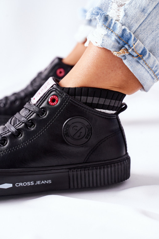Laisvalaikio bateliai Cross Jeans juodos spalvos II2R4021