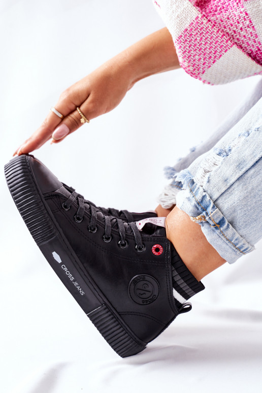 Laisvalaikio bateliai Cross Jeans juodos spalvos II2R4021