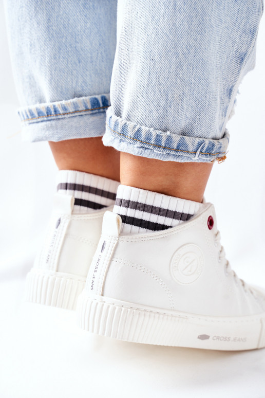 Laisvalaikio bateliai Cross Jeans baltos spalvos II2R4022