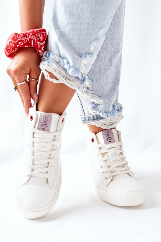 Laisvalaikio bateliai Cross Jeans baltos spalvos II2R4022