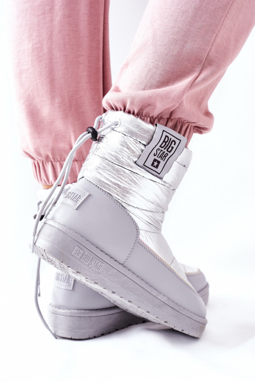 sniego batai Big Star II274118 sidabro spalvos
