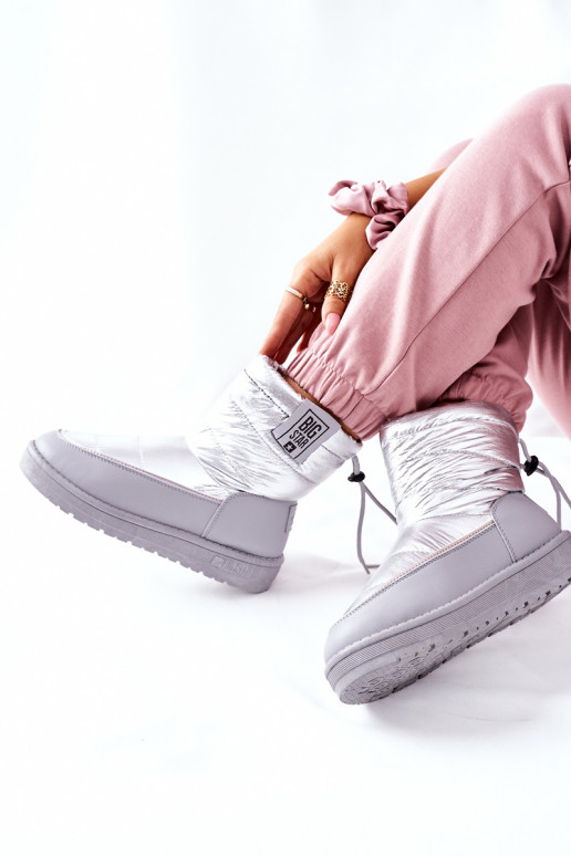 sniego batai Big Star II274118 sidabro spalvos