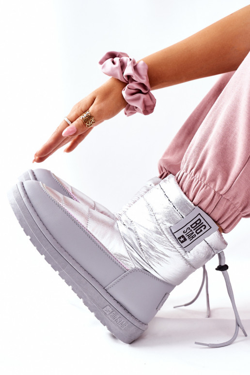 sniego batai Big Star II274118 sidabro spalvos