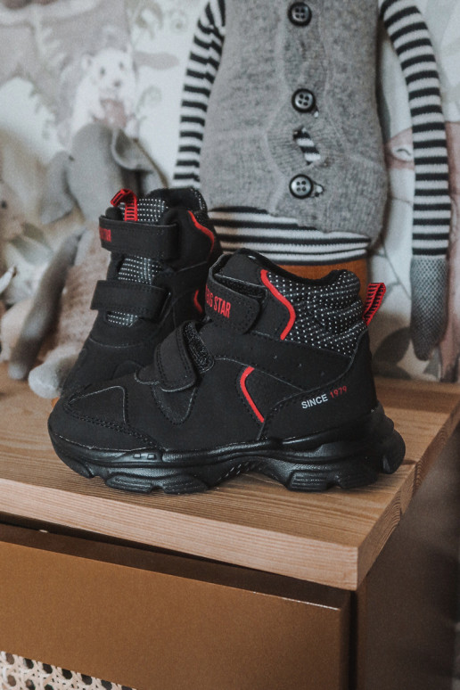 Vaikiški žygio batai Big Star II374097 juodos spalvos