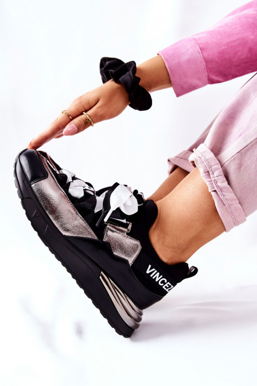 Sportinio stiliaus batai Sneakers modelio batai Juodos ir-sidabro spalvos Dexla Sportinio stiliaus batai Sneakers modelio batai Juodos ir-sidabro spalvos Dexla