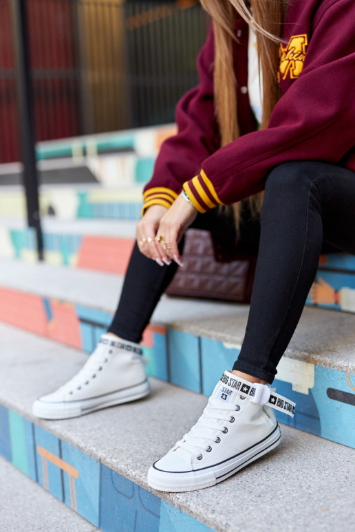 pašiltinti laisvalaikio batai Big Star GG274027 baltos spalvos