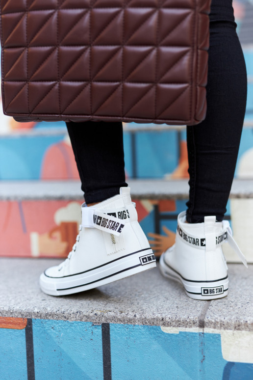 pašiltinti laisvalaikio batai Big Star GG274027 baltos spalvos