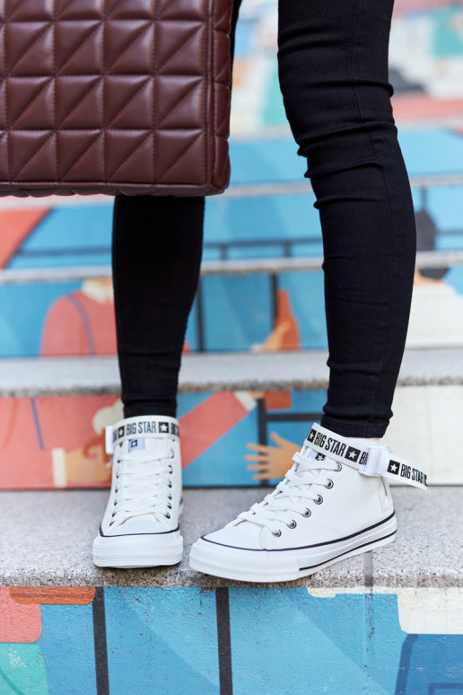 pašiltinti laisvalaikio batai Big Star GG274027 baltos spalvos