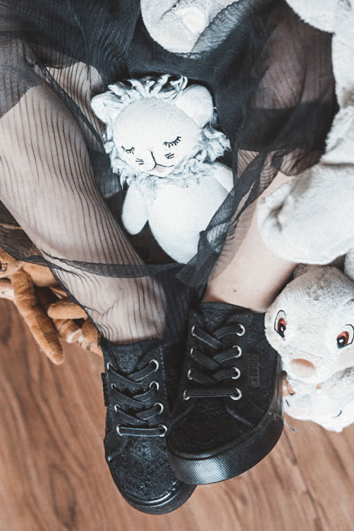 laisvalaikio batai su aužūro elementais Big Star JJ374133 juodos spalvos