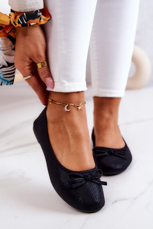 Balerinos Klasikinio modelio juodos spalvos Fimme