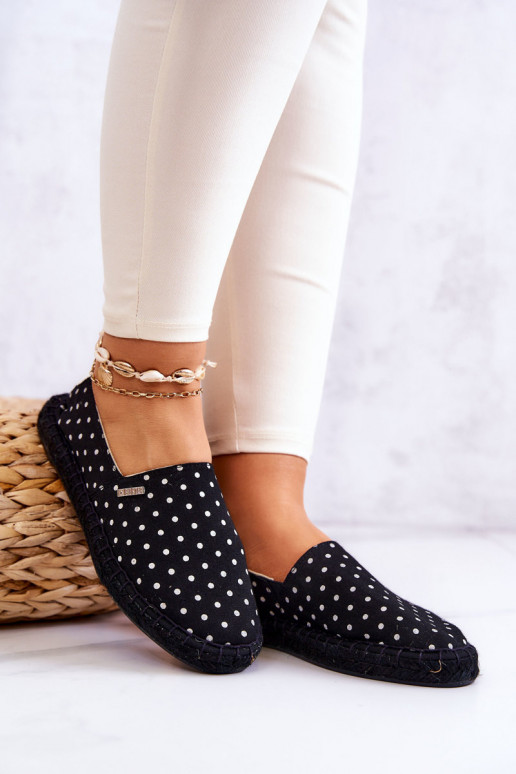espadrilės su taškeliais Big Star JJ274867 juodos spalvos