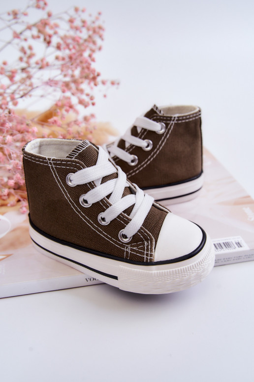 Vaikiški laisvalaikio batai su auliuku chaki spalvos Filemon