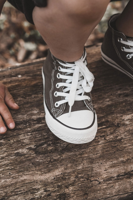 Vaikiški laisvalaikio batai su auliuku chaki spalvos Filemon