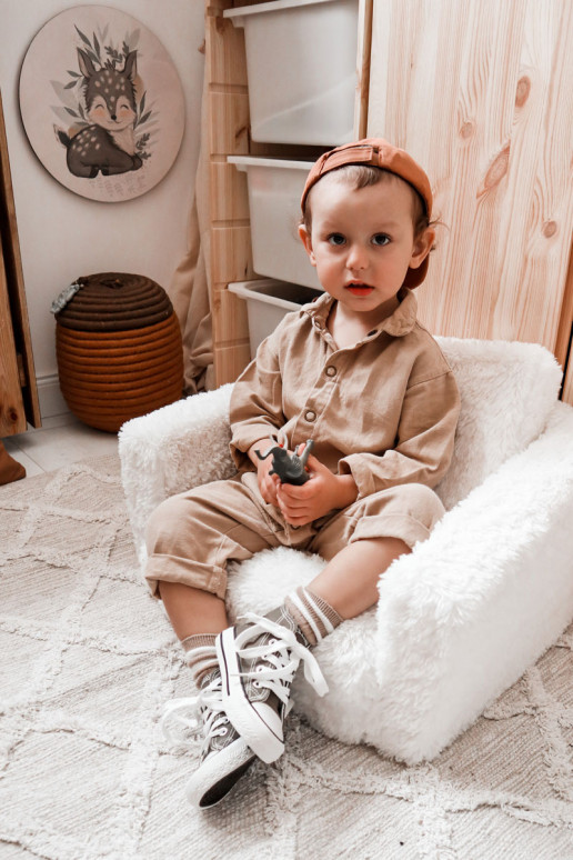 Vaikiški laisvalaikio batai su auliuku chaki spalvos Filemon