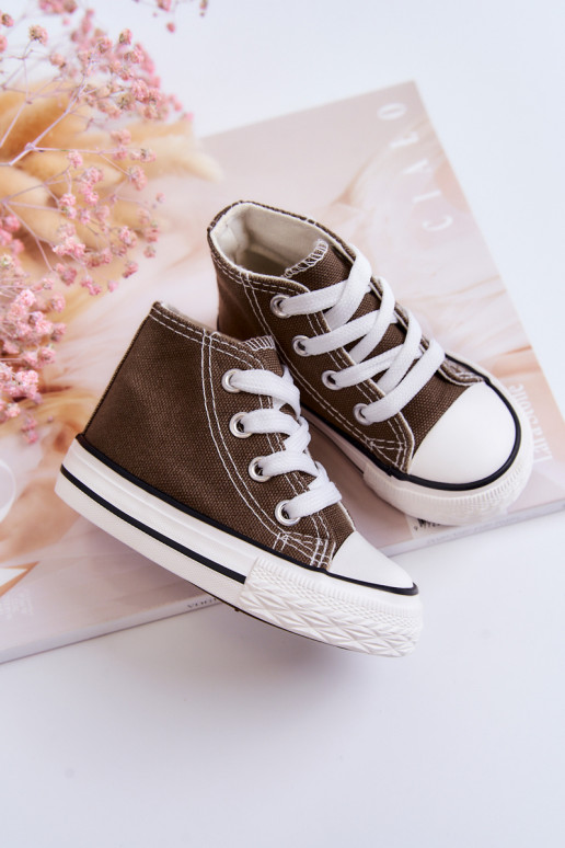 Vaikiški laisvalaikio batai su auliuku chaki spalvos Filemon