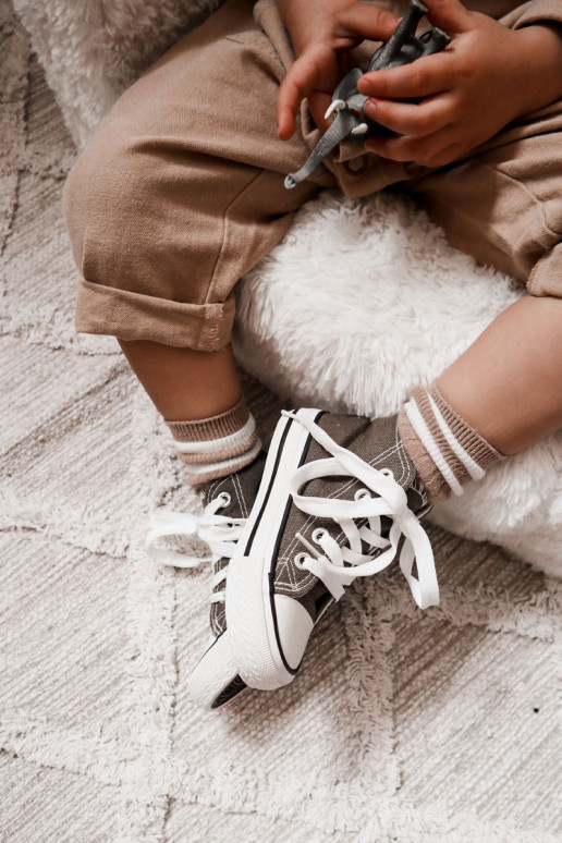 Vaikiški laisvalaikio batai su auliuku chaki spalvos Filemon