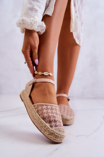 Espadrilės su sagtelėmis Nude Charlene 2