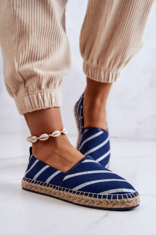 Klasikinio modelio espadrilės Big Star JJ274960 tamsiai mėlynos spalvos