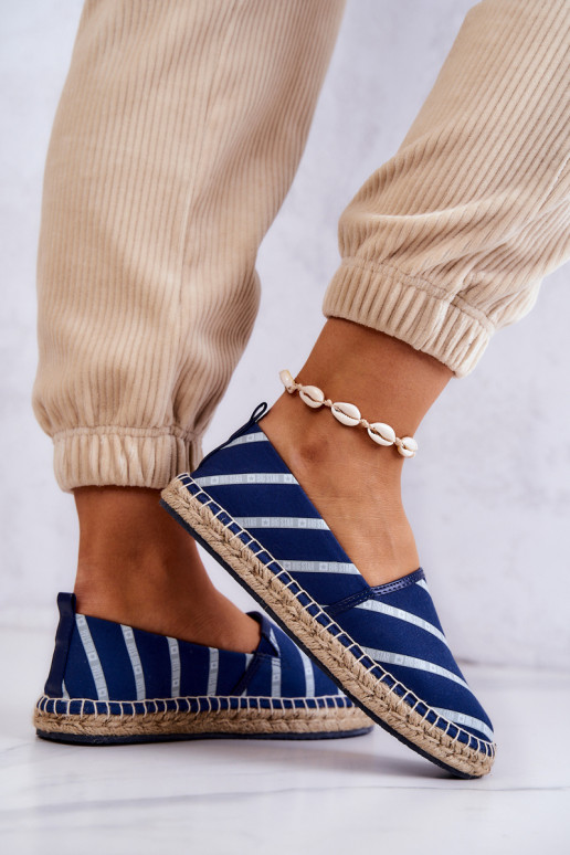 Klasikinio modelio espadrilės Big Star JJ274960 tamsiai mėlynos spalvos