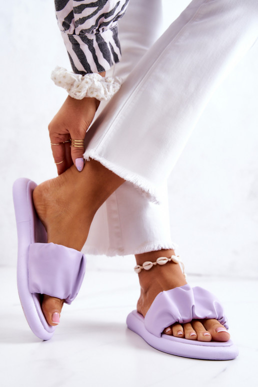 Klasikinio modelio Šlepetės violetinės spalvos Feline