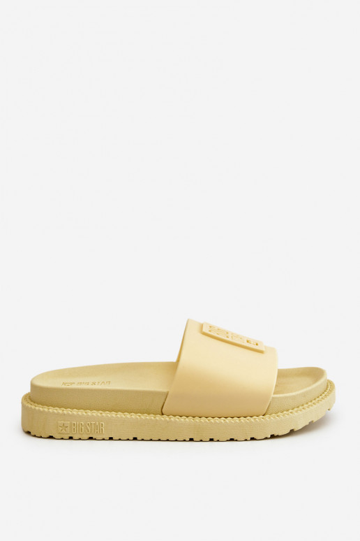 Šlepetės Big Star JJ274A305 geltonos spalvos