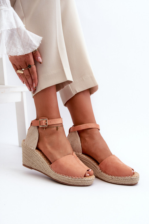 Platforminės basutės Šviesaus rausvo atspalvio Dellia