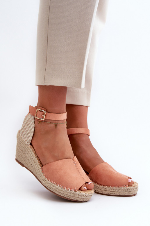 Platforminės basutės Šviesaus rausvo atspalvio Dellia