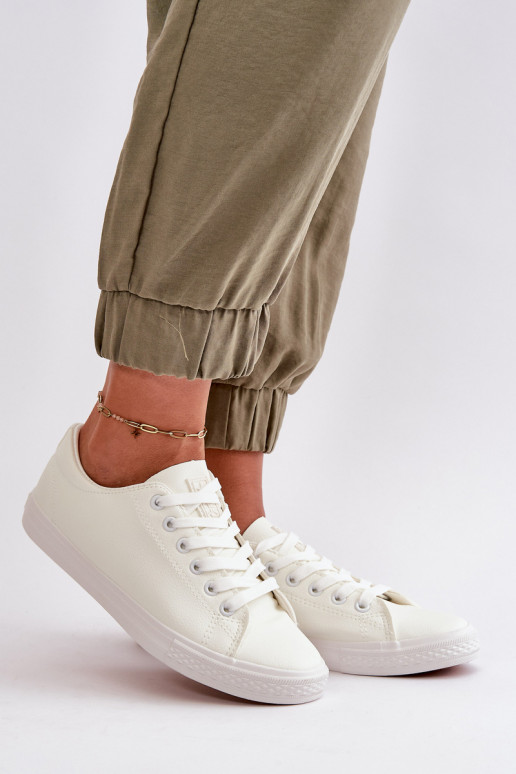 su dirželiais Klasikinio modelio laisvalaikio batai baltos spalvos Misima