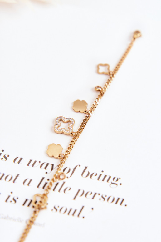 Apyrankė su gražiomis detalėmis aukso spalvos