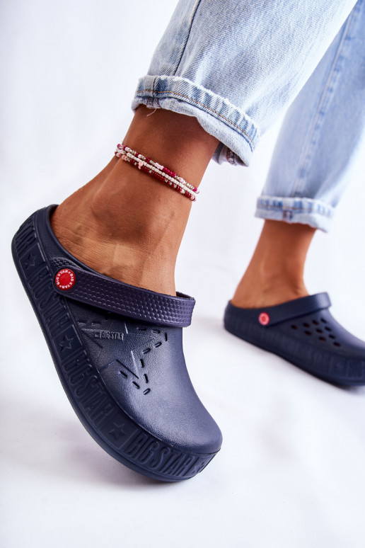 Lengvos šlepetės Big Star II275002 tamsiai mėlynos spalvos