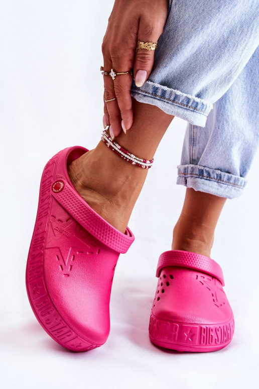 Lengvos šlepetės Big Star II275007 rožinės spalvos