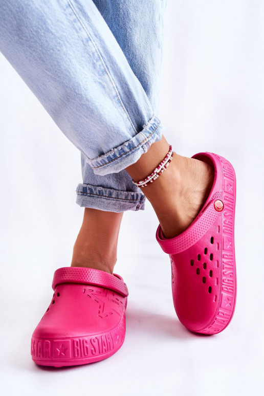 Lengvos šlepetės Big Star II275007 rožinės spalvos