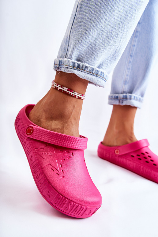 Lengvos šlepetės Big Star II275007 rožinės spalvos