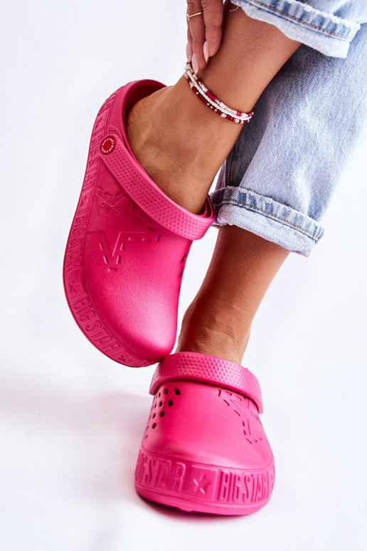 Lengvos šlepetės Big Star II275007 rožinės spalvos