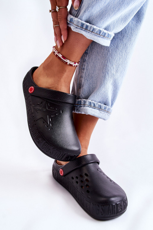 Lengvos šlepetės Big Star II275001 juodos spalvos