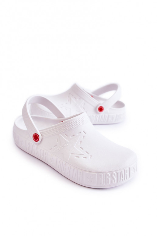 Lengvos šlepetės Big Star II175003 baltos spalvos Lengvos šlepetės Big Star II175003 baltos spalvos