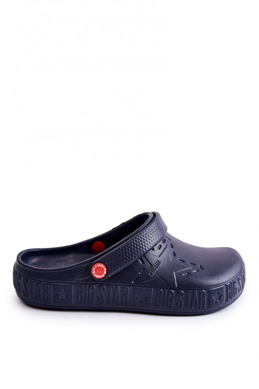 Lengvos šlepetės Big Star II175002 tamsiai mėlynos spalvos