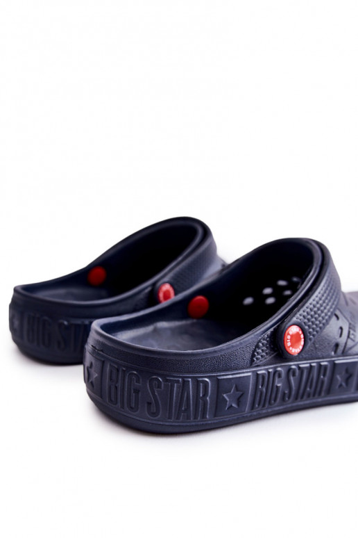 Lengvos šlepetės Big Star II175002 tamsiai mėlynos spalvos