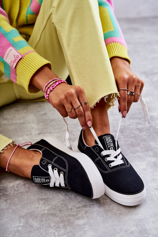 Medžiaginiai sportbačiai i Big Star KK274019 juodos spalvos