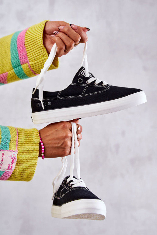 Medžiaginiai sportbačiai i Big Star KK274019 juodos spalvos